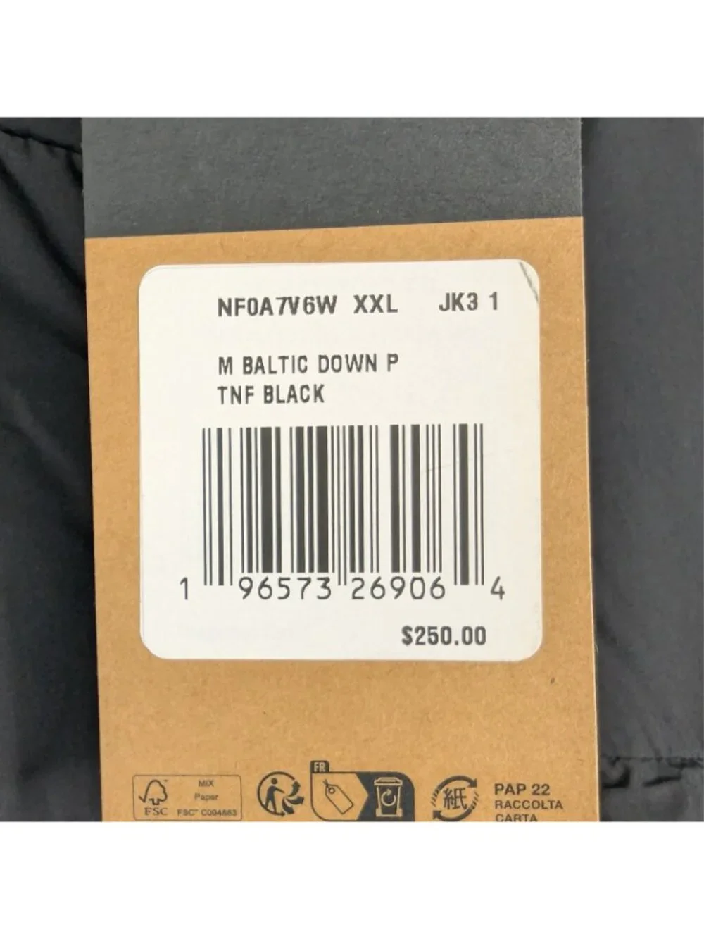 The North Face Baltic Hoodie Men’s XXL 600-Down Insulated Puffer Jacket NWT